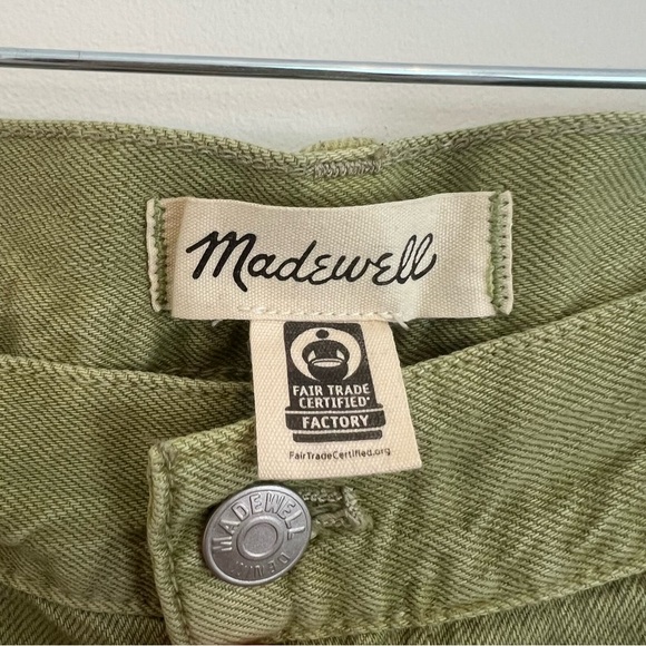 Madewell Green High-Waisted Baggy Jeans Size 33 - Picture 4 of 11